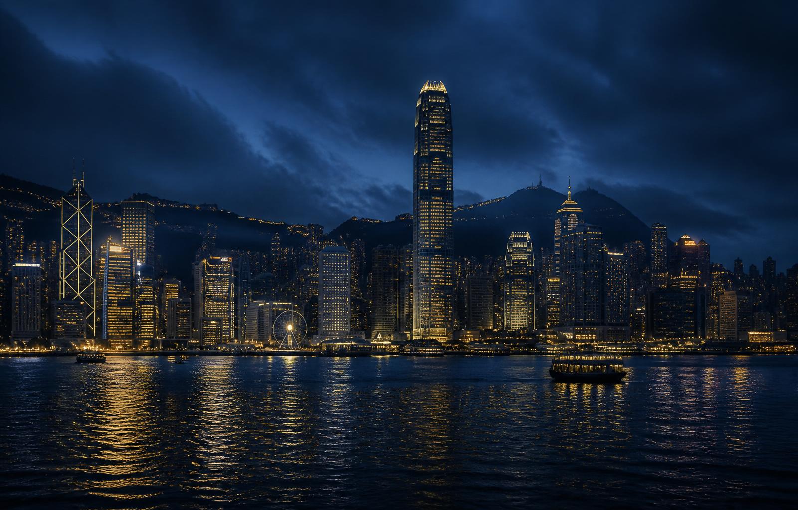Hong Kong skyline over Victoria Harbour — reference to ASEAN sovereign and strategic capital flows