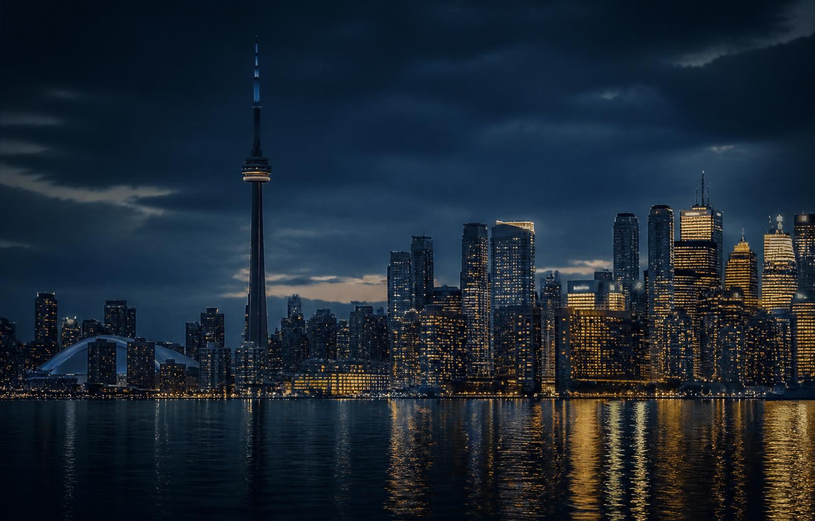Toronto skyline at blue hour — reference to Maingate Corporation's Ontario, Canada legal headquarters